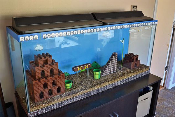 Super Mario akvárium Legóból!